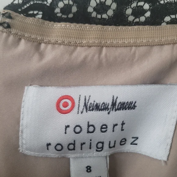 Chantilly Lace Black/Fleshtone Little Black dress PERFECT NYE PARTY DRESS - Picture 3 of 4